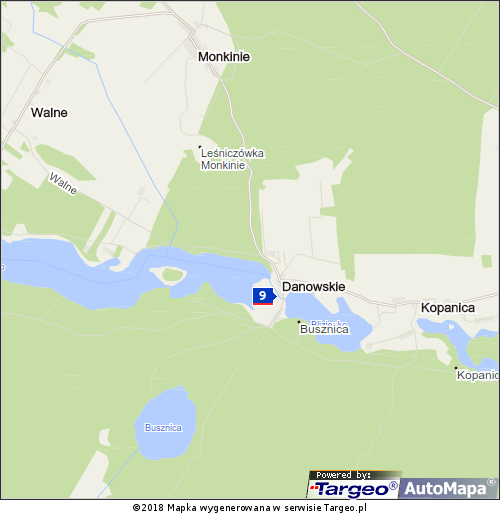 Mapa Polski Targeo